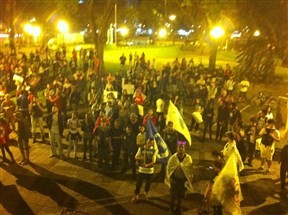 Maringá tem primeiro protesto contra Michel Temer após saída de Dilma Rousseff